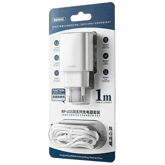 Φορτιστής  Remax RP-U35 με καλώδιο Micro USB 5V/2.1A 2XUSB