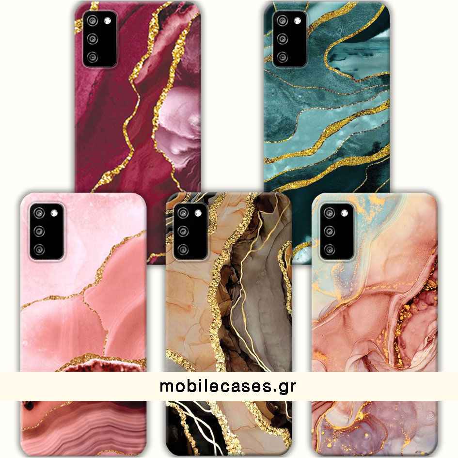 ΘΗΚΕΣ Samsung A02s Galaxy Back Cover Marble Aberardo