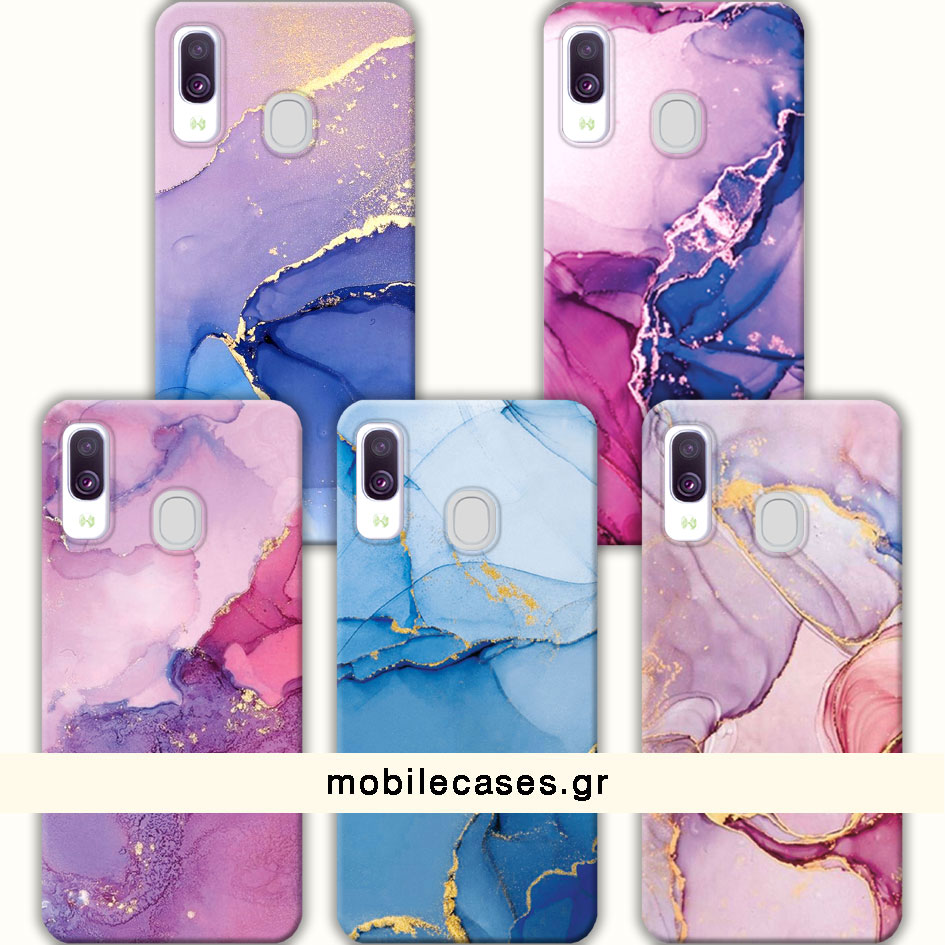 ΘΗΚΕΣ Samsung A20e Galaxy Back Cover Marble Barsete