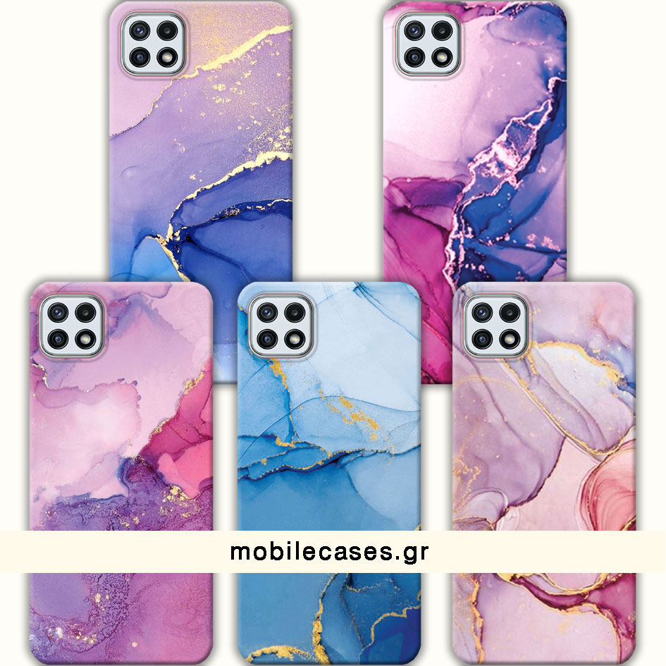 ΘΗΚΕΣ Samsung A22 5G Galaxy Back Cover Marble Barsete