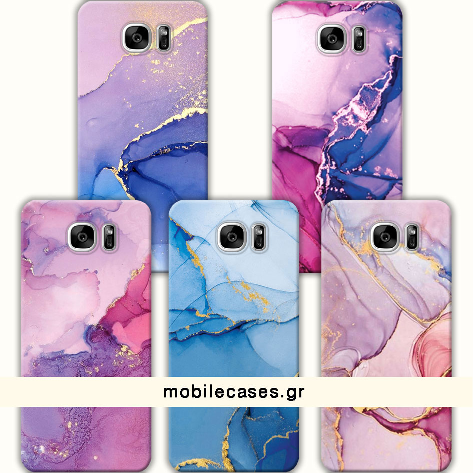 ΘΗΚΕΣ Samsung S7 Edge Galaxy Back Cover Marble Barsete