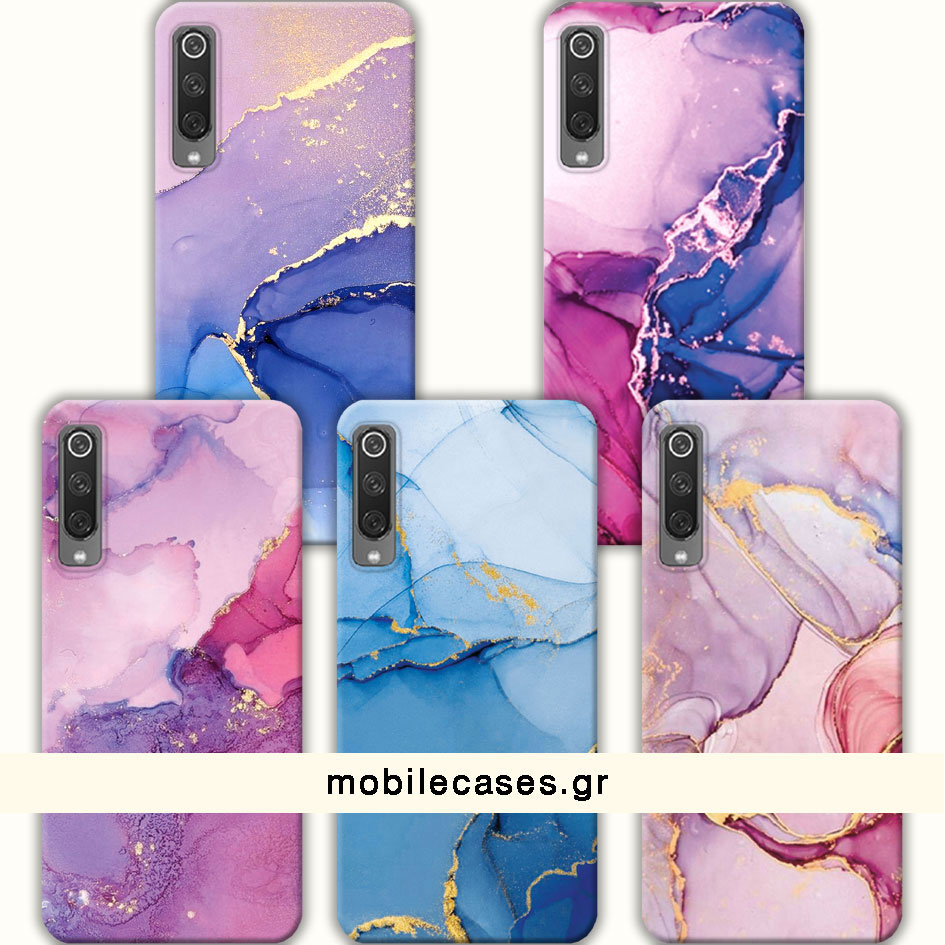 ΘΗΚΕΣ Xiaomi Mi 9 Back Cover Marble Barsete