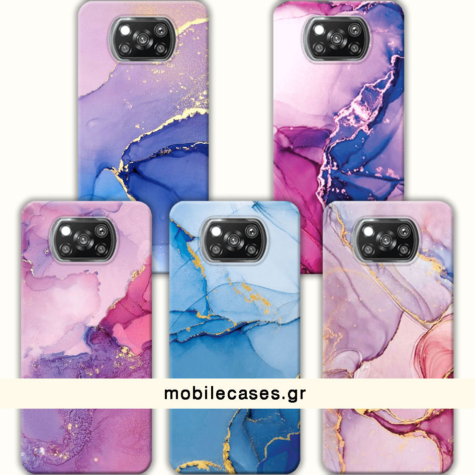 ΘΗΚΕΣ Xiaomi Poco X3 Back Cover Marble Barsete