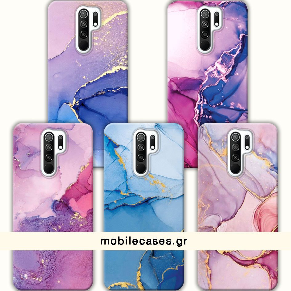 ΘΗΚΕΣ Xiaomi Redmi 9 Back Cover Marble Barsete