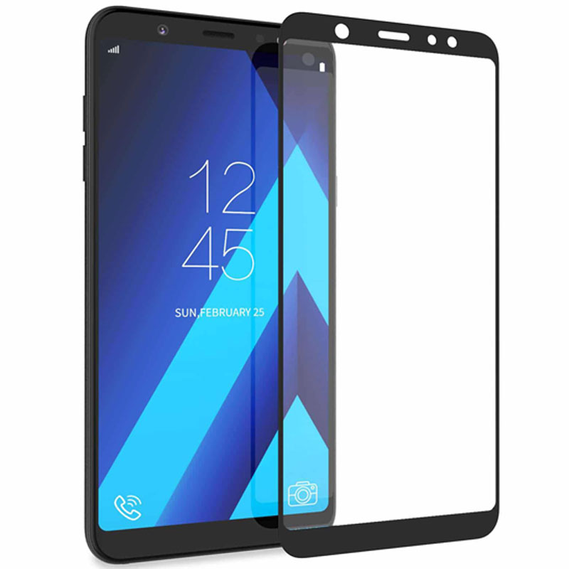 Full Cover Tempered Glass για Samsung Galaxy A6 2018 - Μαύρο