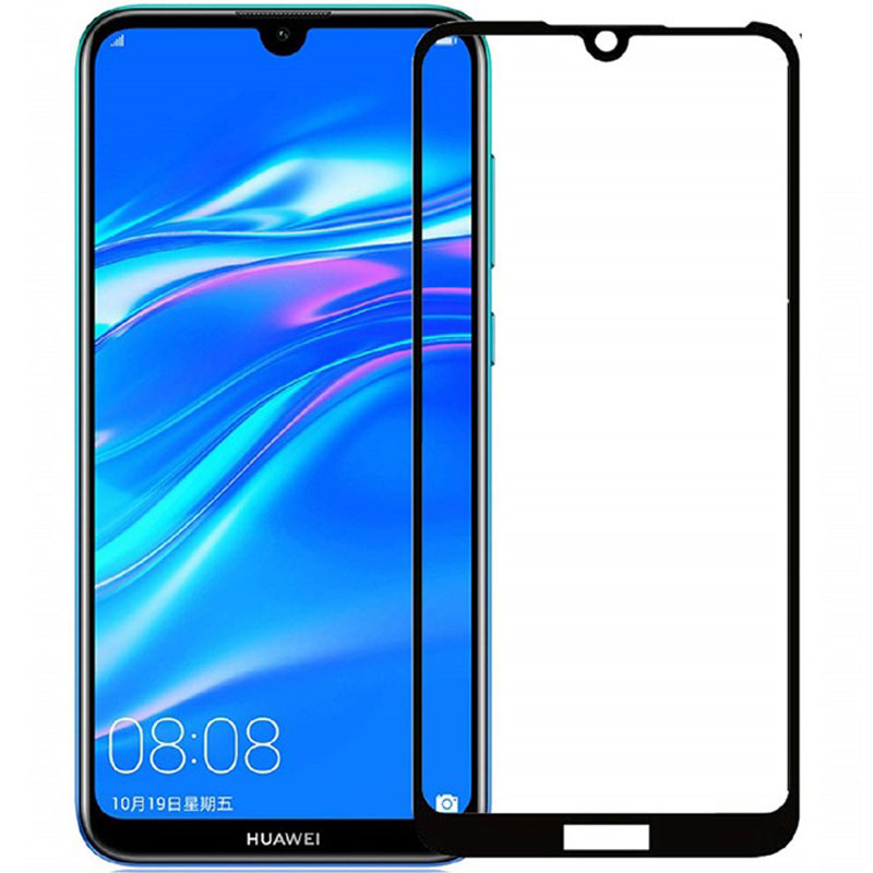 Full Cover Tempered Glass για Huawei Y7 2019 - Μαύρο