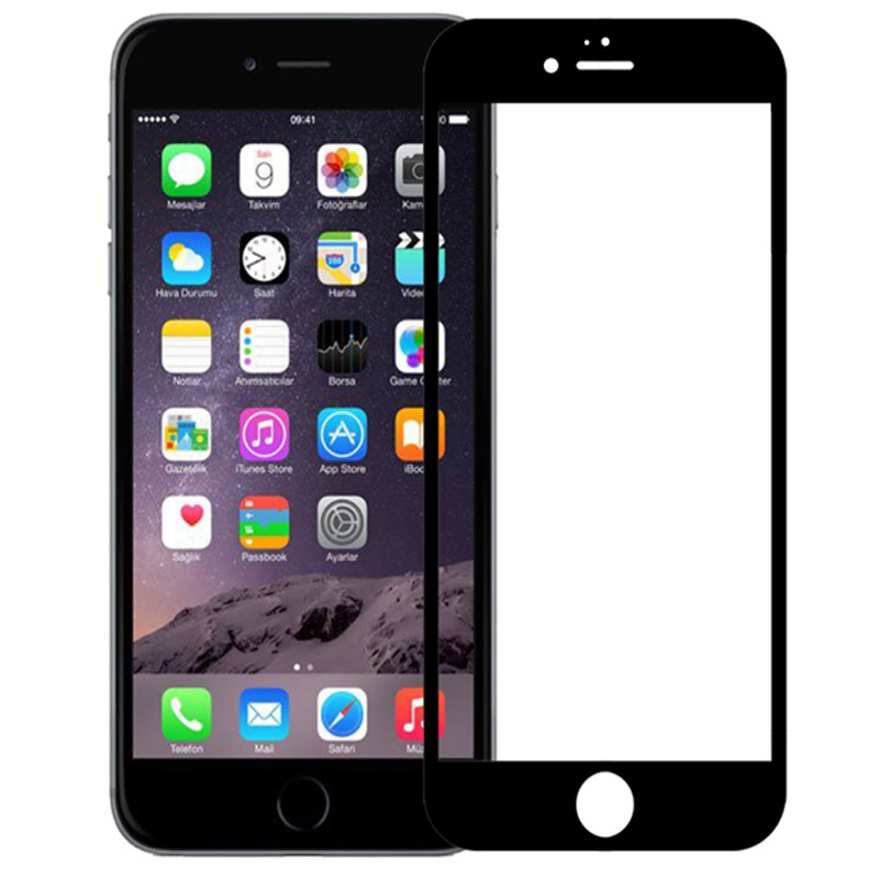 Full Cover Tempered Glass για Iphone 7/8 - Μαύρο