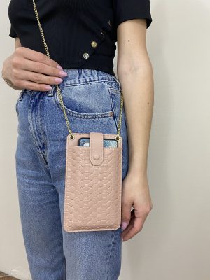 Θήκη Crossbody Universal - Ροζ Nude