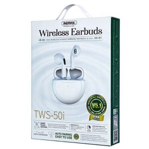 Ακουστικά Handsfree Bluetooth Remax TWS-50I Earbud-Λευκό