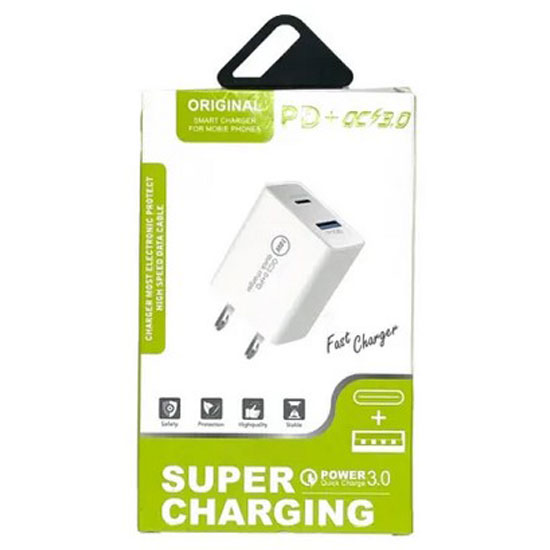 Φορτιστής SUPER CHARGING 3.0 με καλώδιο Lightning 18W