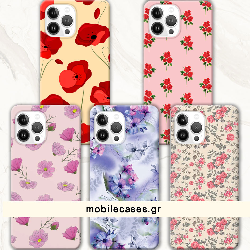 ΘΗΚΕΣ Iphone 12 Pro Back Cover Flowers Enzio