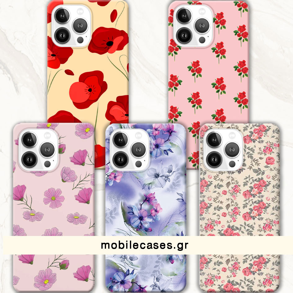 ΘΗΚΕΣ Iphone 13 Pro Back Cover Flowers Enzio