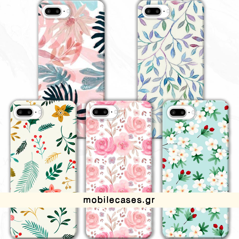 ΘΗΚΕΣ Iphone 7 Plus Back Cover Flowers Valente