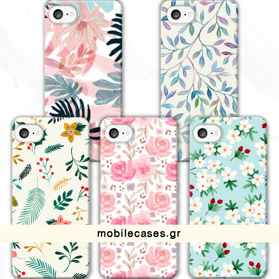 ΘΗΚΕΣ Iphone 8 Back Cover Flowers Valente