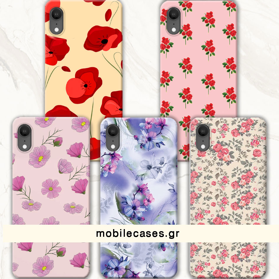 ΘΗΚΕΣ Iphone XR Back Cover Flowers Enzio