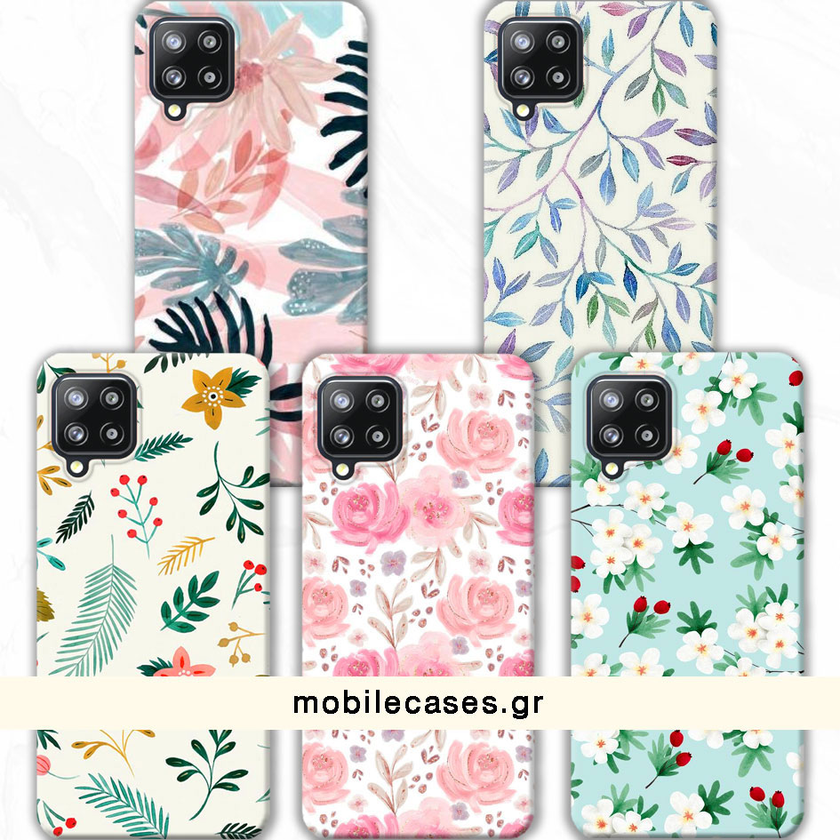 ΘΗΚΕΣ Samsung A22 4G Galaxy Back Cover Flowers Valente