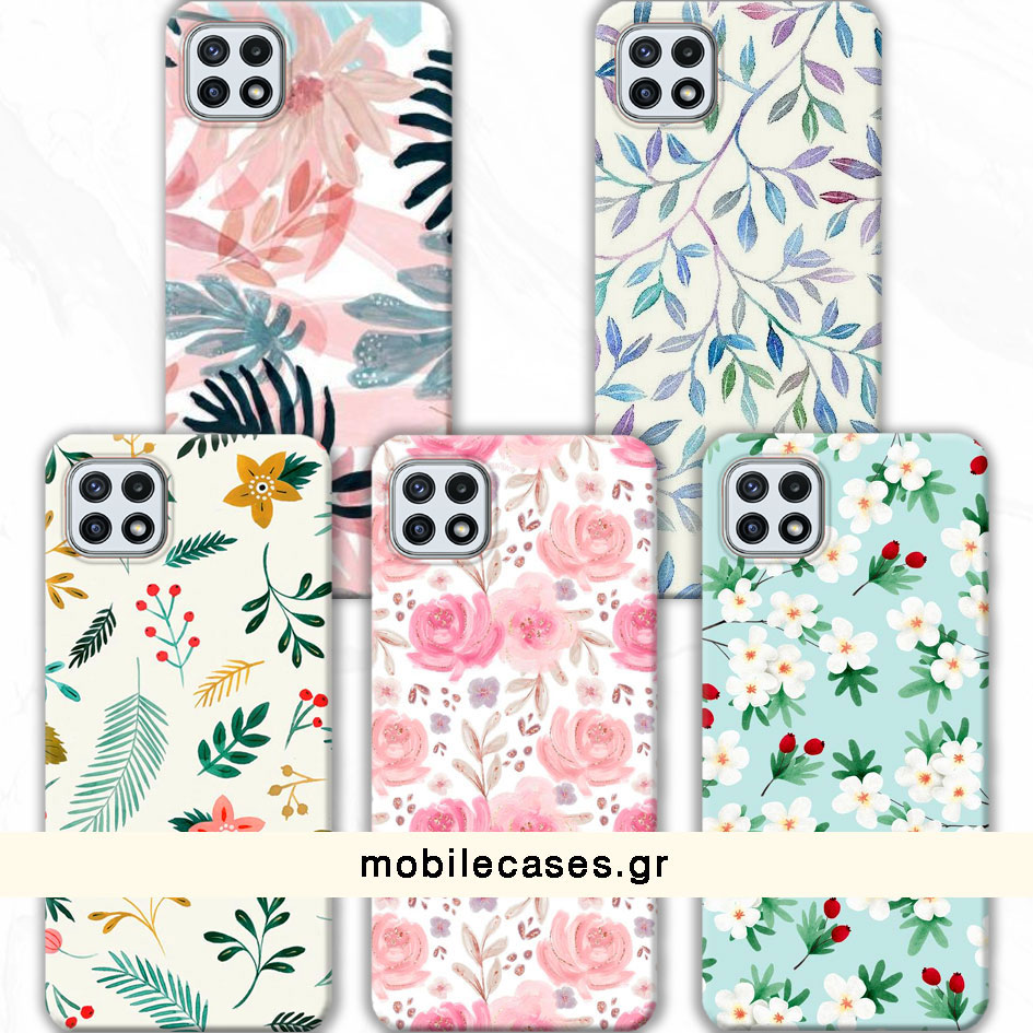 ΘΗΚΕΣ Samsung A22 5G Galaxy Back Cover Flowers Valente