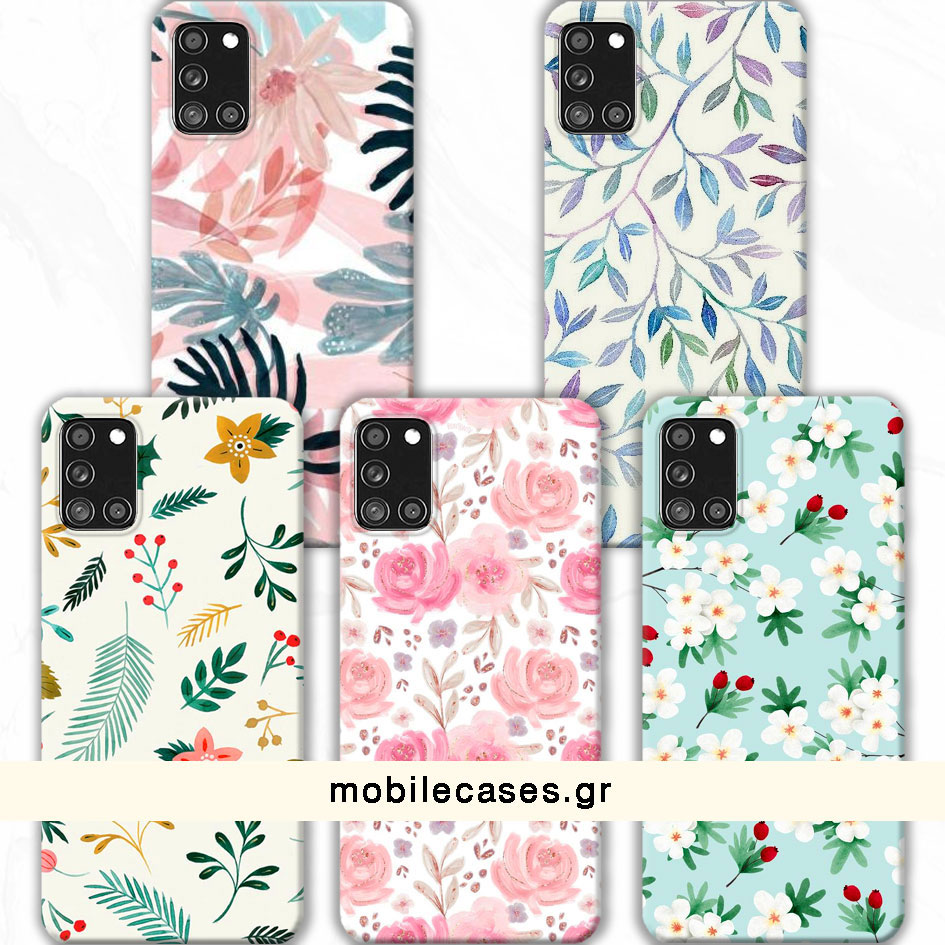 ΘΗΚΕΣ Samsung A31 Galaxy Back Cover Flowers Valente