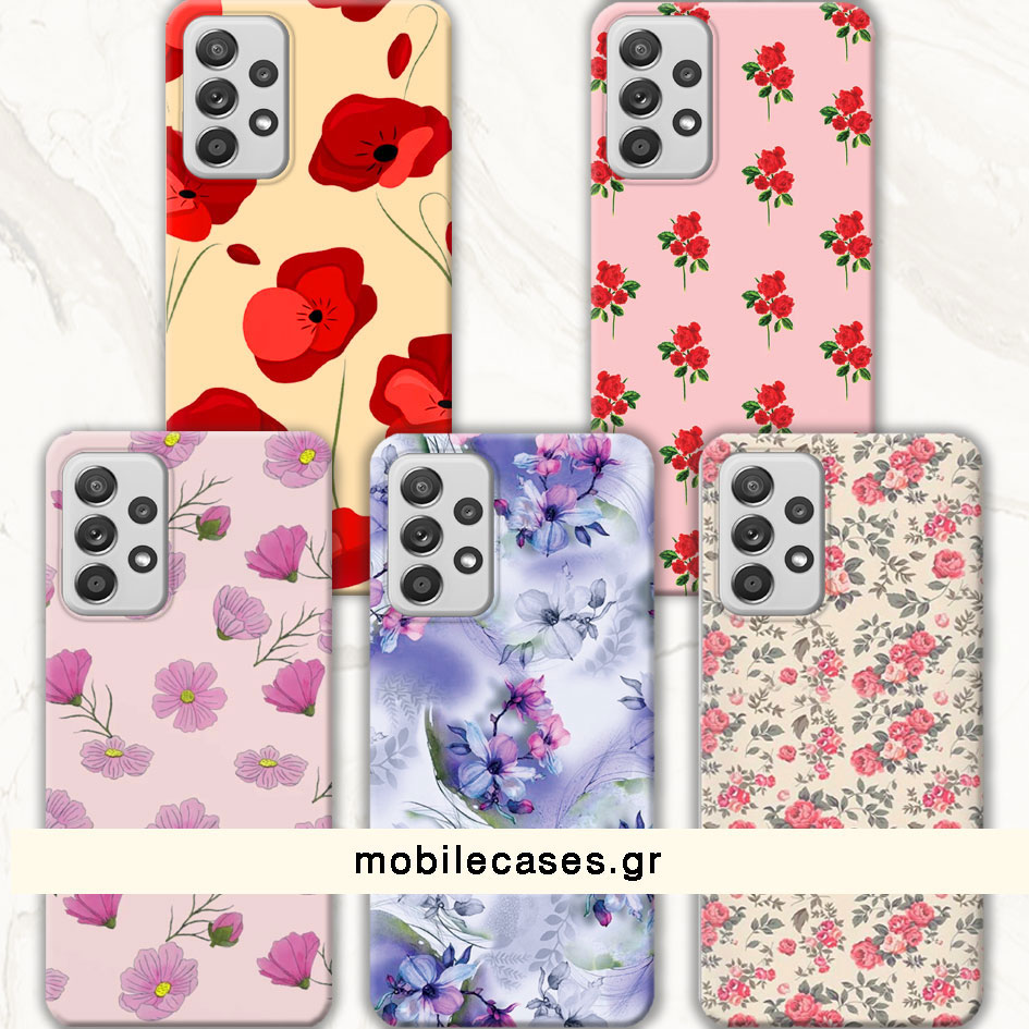 ΘΗΚΕΣ Samsung A32 5G Galaxy Back Cover Flowers Enzio