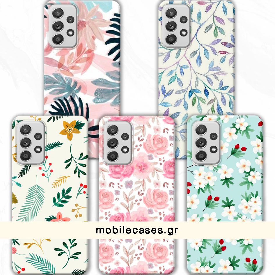 ΘΗΚΕΣ Samsung A21s Galaxy Back Cover Flowers Valente