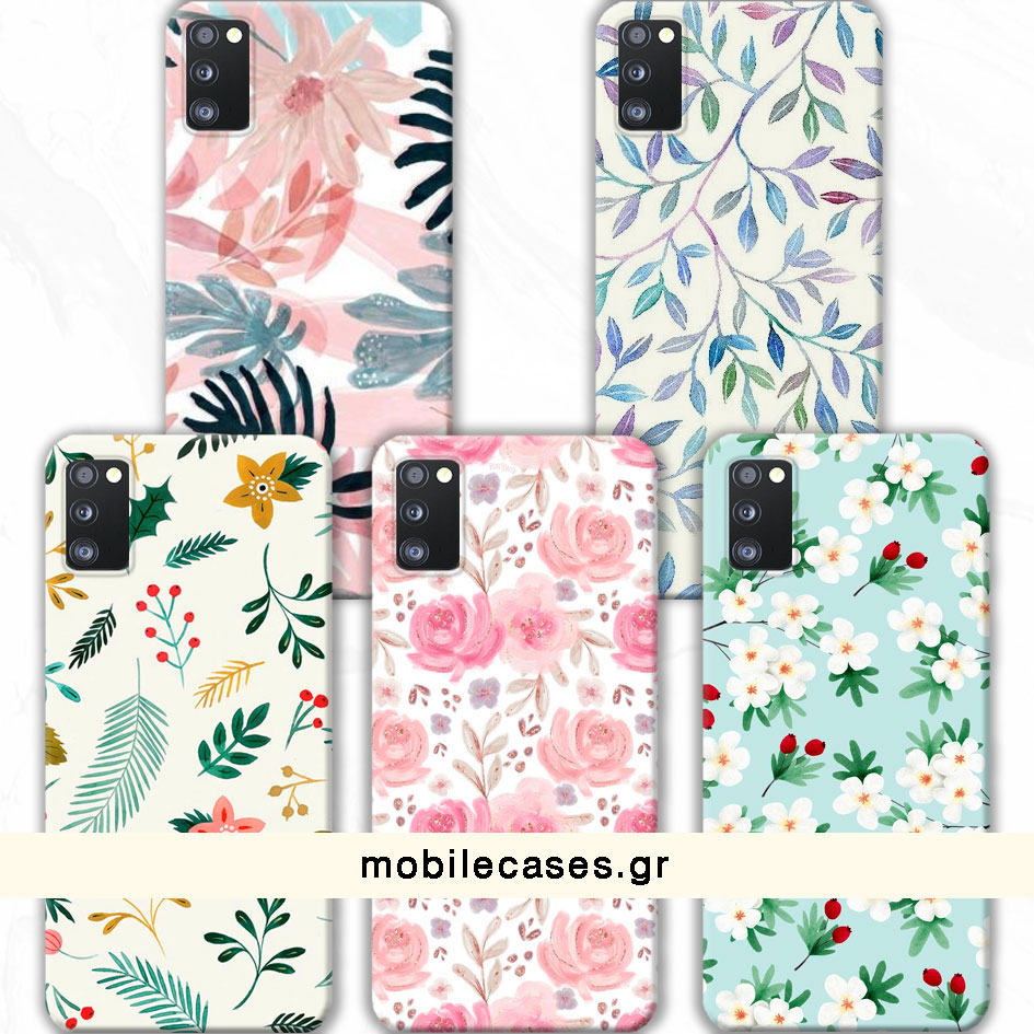 ΘΗΚΕΣ Samsung A41 Galaxy Back Cover Flowers Valente