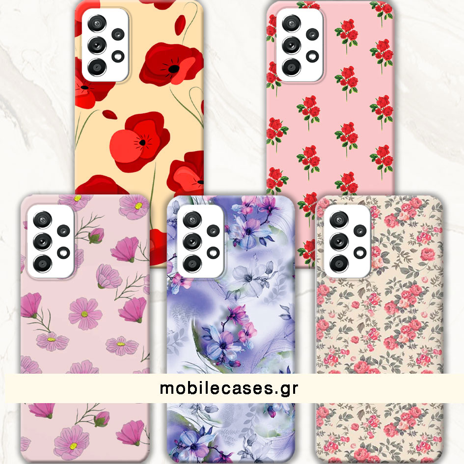 ΘΗΚΕΣ Samsung A53 Galaxy Back Cover Flowers Enzio