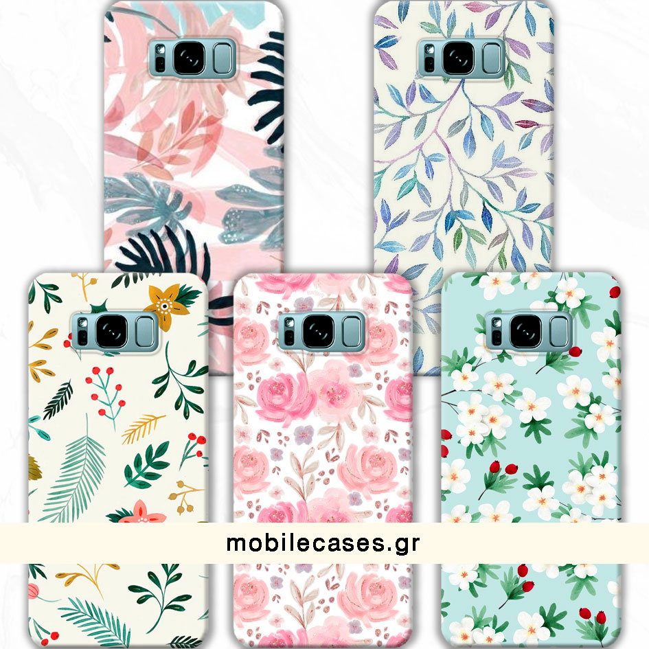 ΘΗΚΕΣ Samsung S8 Galaxy Back Cover Flowers Valente