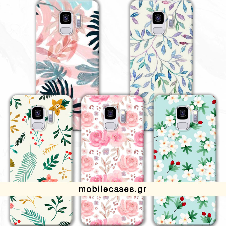 ΘΗΚΕΣ Samsung S9 Plus Galaxy Back Cover Flowers Valente