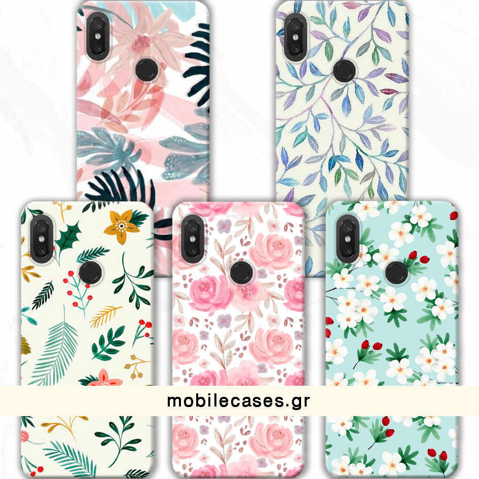 ΘΗΚΕΣ Xiaomi Mi 8 Back Cover Flowers Valente