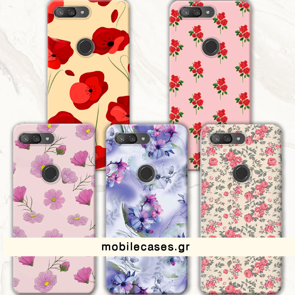 ΘΗΚΕΣ Xiaomi Mi 8 Lite Back Cover Flowers Enzio