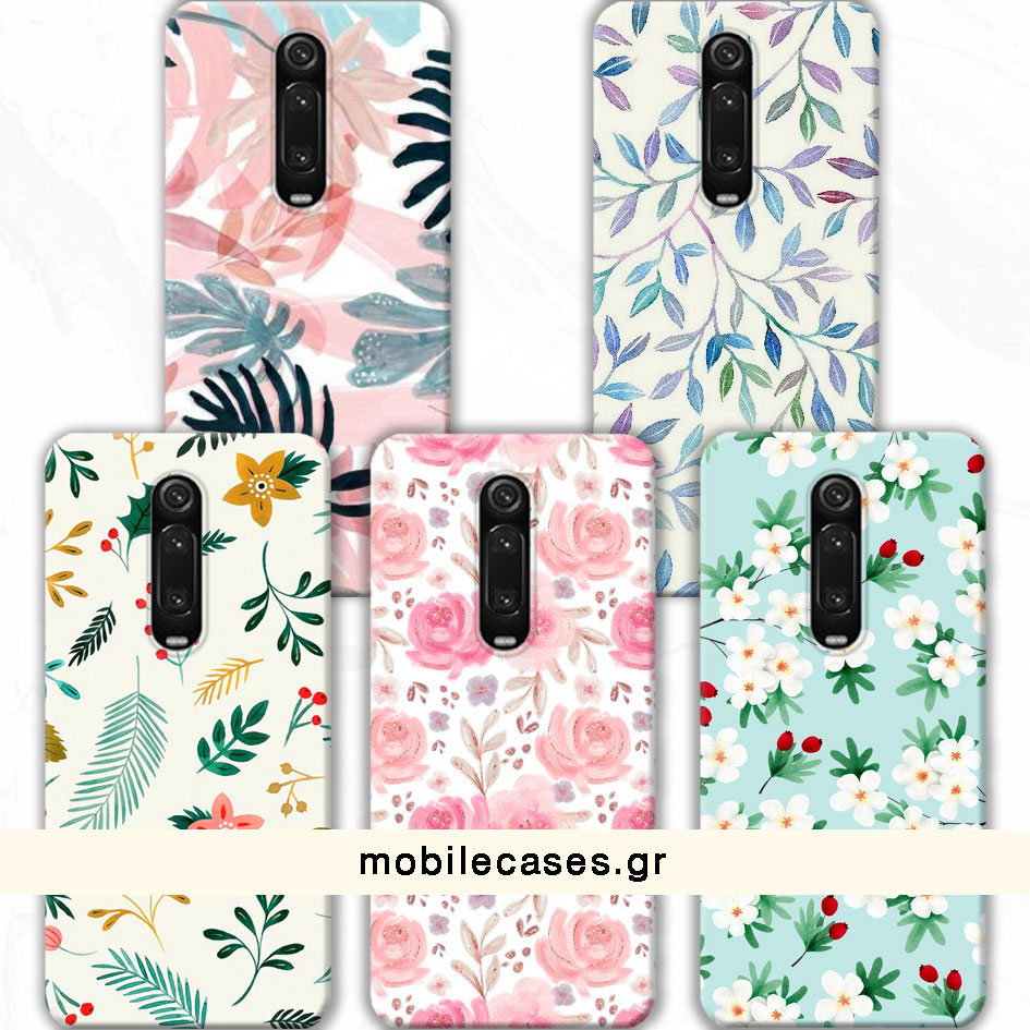 ΘΗΚΕΣ Xiaomi Mi 9T Back Cover Flowers Valente