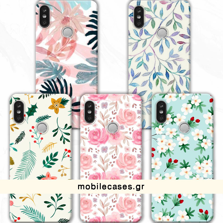 ΘΗΚΕΣ Xiaomi Redmi Mi A2 Back Cover Flowers Valente