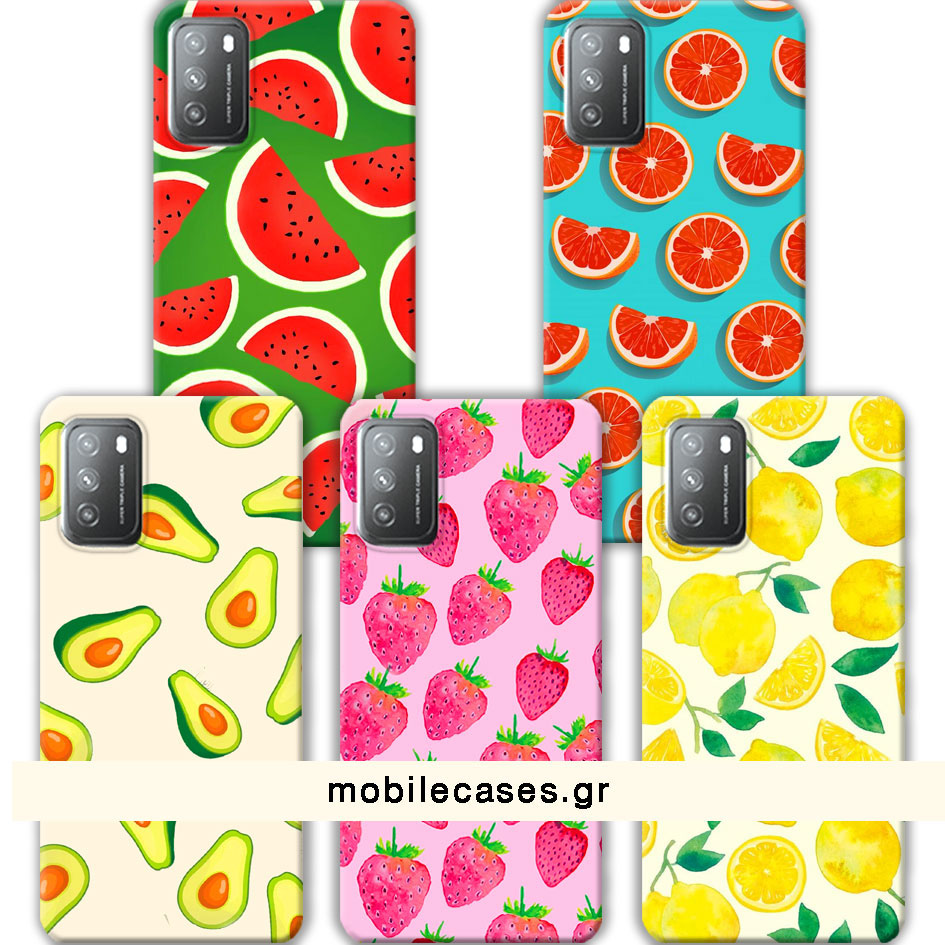 ΘΗΚΕΣ Xiaomi Poco M3 Back Cover Fruits Salvatore