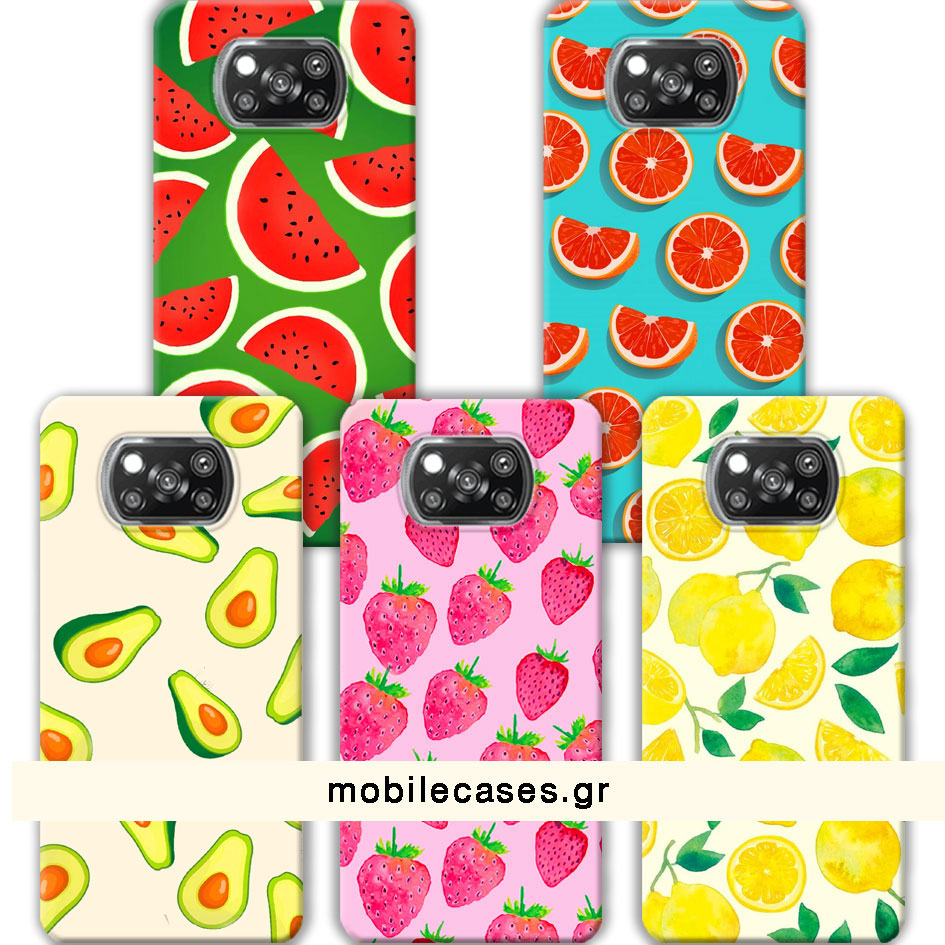 ΘΗΚΕΣ Xiaomi Poco X3 Back Cover Fruits Salvatore
