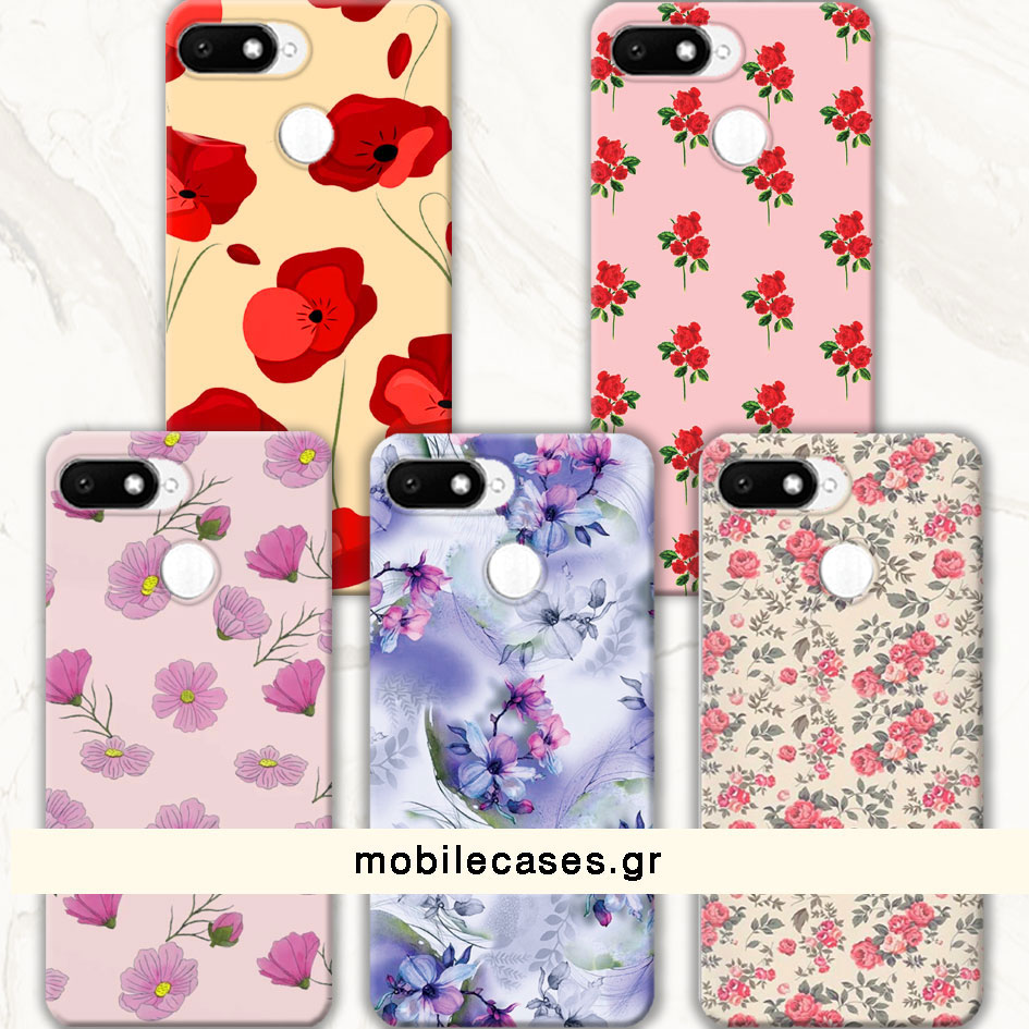 ΘΗΚΕΣ Xiaomi Redmi 6/6A Back Cover Flowers Enzio