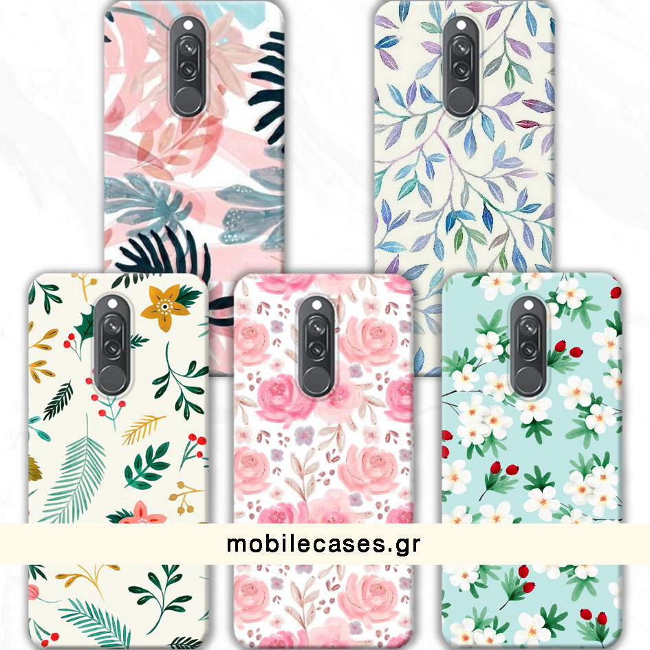 ΘΗΚΕΣ Xiaomi Redmi 8/8A Back Cover Flowers Valente