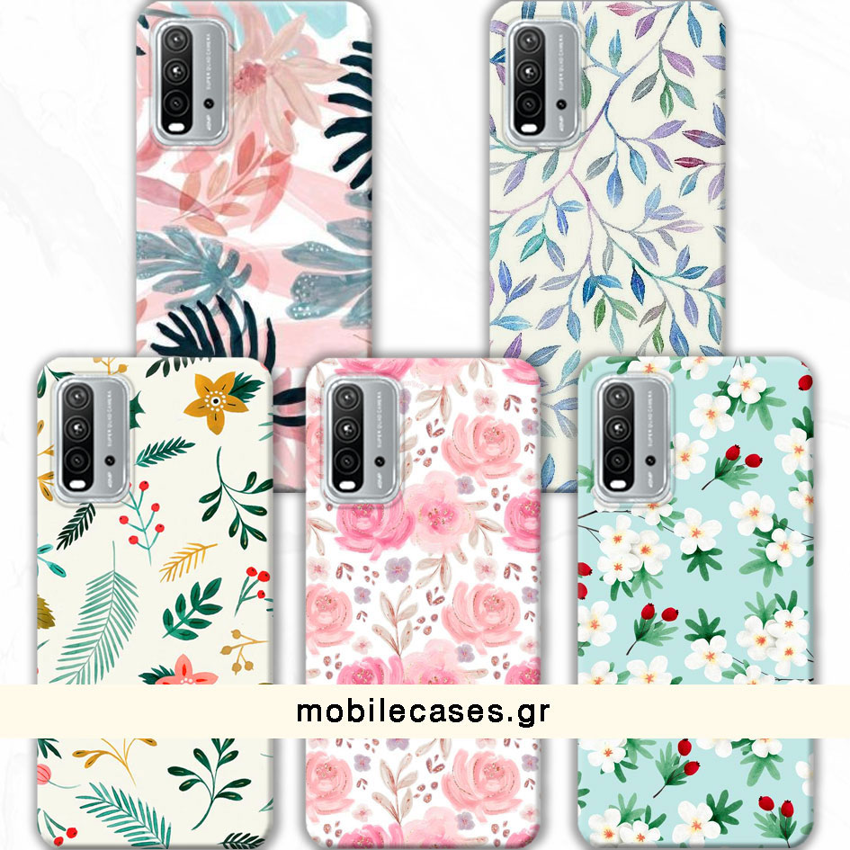 ΘΗΚΕΣ Xiaomi Redmi 9T Back Cover Flowers Valente