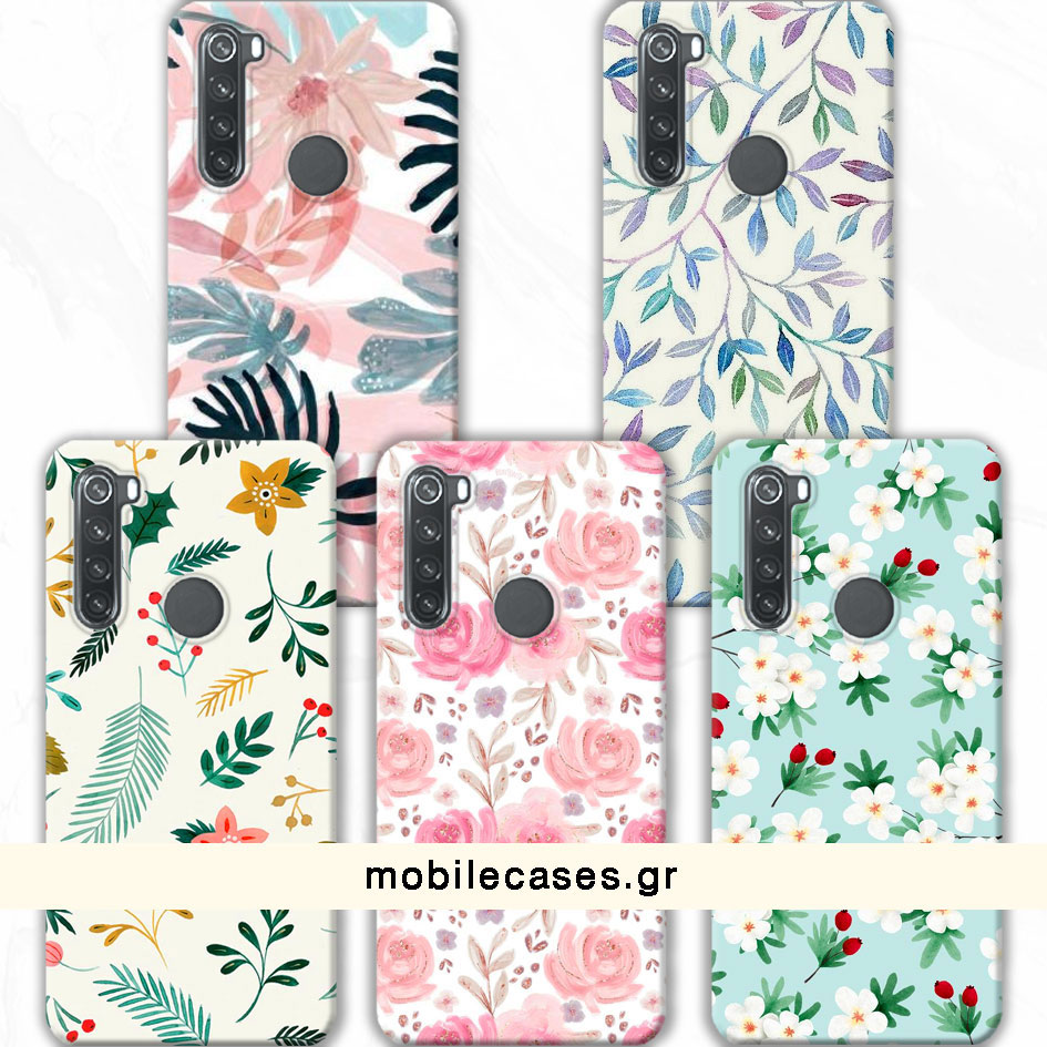 ΘΗΚΕΣ Xiaomi Redmi Note 8Τ Back Cover Flowers Valente