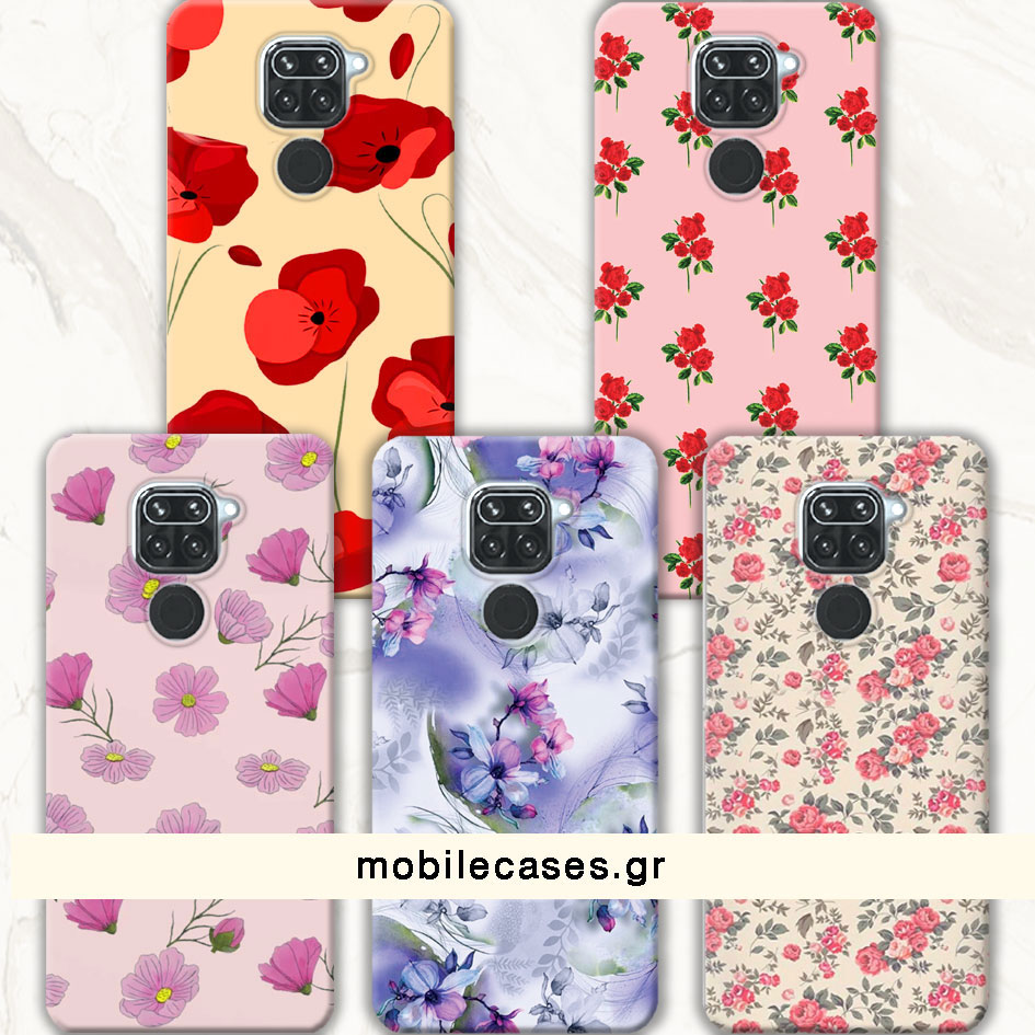 ΘΗΚΕΣ Xiaomi Redmi Note 8 Back Cover Flowers Enzio