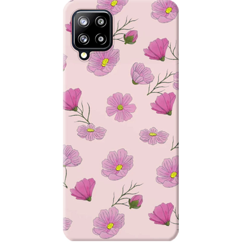 ΘΗΚΕΣ Samsung A12 Galaxy Back Cover Flowers Enzio