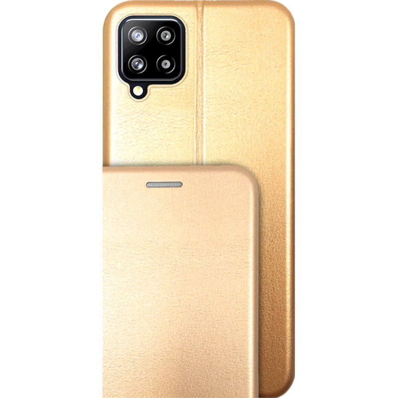ΘΗΚΕΣ Samsung A12 Galaxy Book Magnet- Ροζ Χρυσό