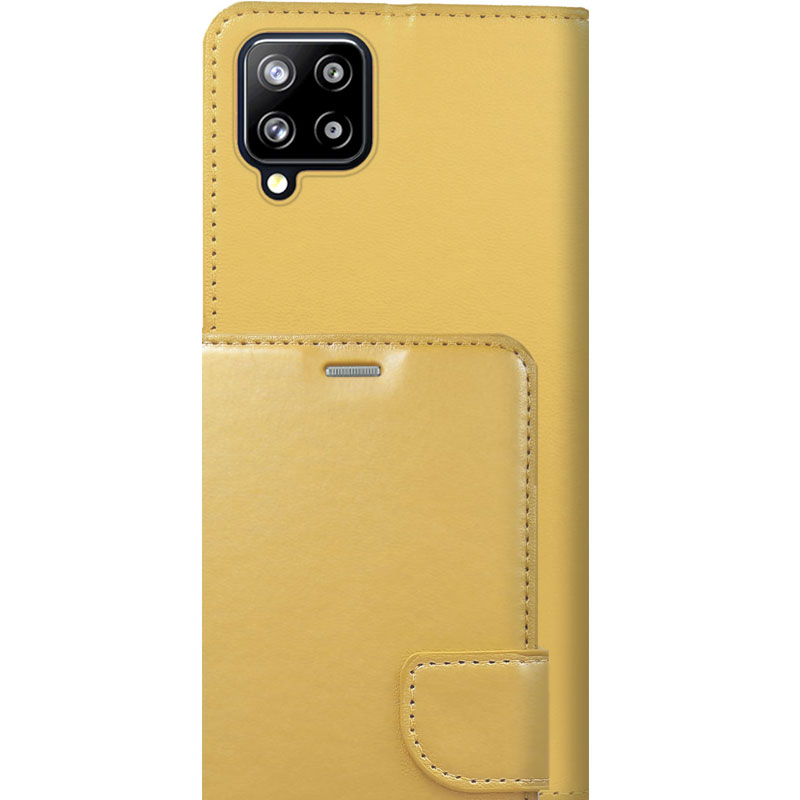 ΘΗΚΕΣ Samsung A12 Galaxy Book Wallet- Χρυσό