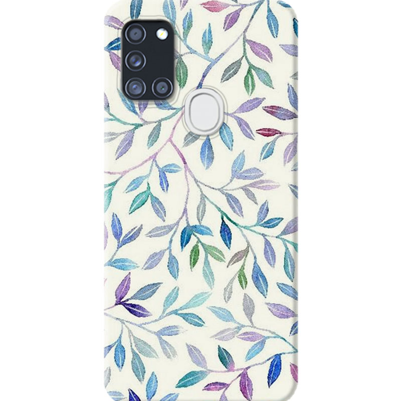 ΘΗΚΕΣ Samsung A21s Galaxy Back Cover Flowers Viviano