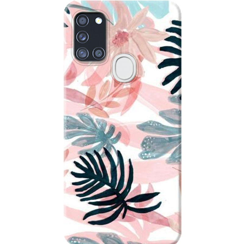 ΘΗΚΕΣ Samsung A21s Galaxy Back Cover Flowers Vittorio