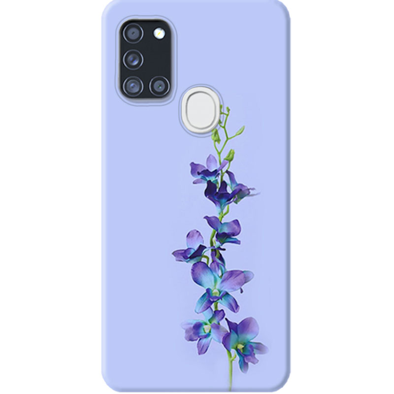 ΘΗΚΕΣ Samsung A21s Galaxy Back Cover Flowers Emanuele