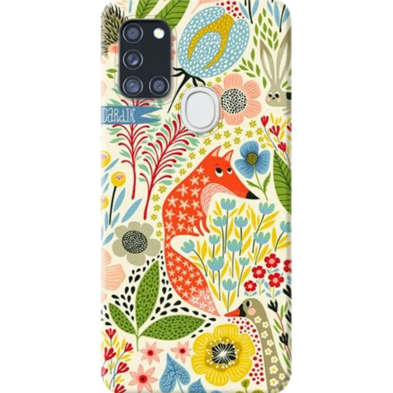 ΘΗΚΕΣ Samsung A21s Galaxy Back Cover Flowers Valente