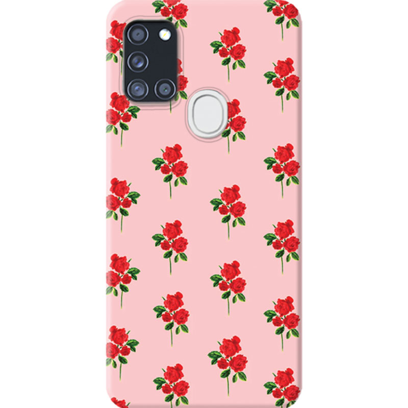 ΘΗΚΕΣ Samsung A21s Galaxy Back Cover Flowers Eusebio