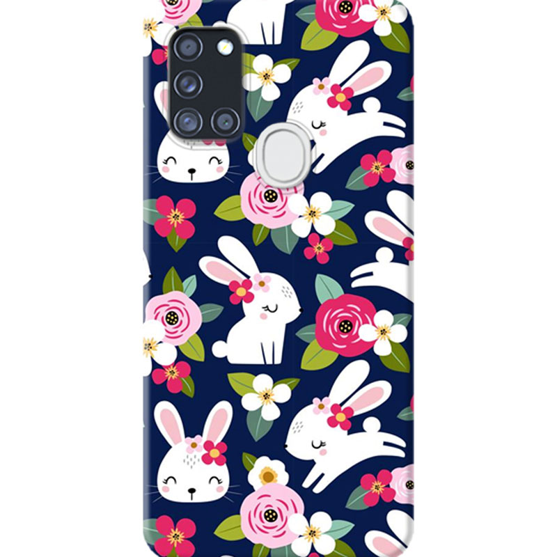 ΘΗΚΕΣ Samsung A21s Galaxy Back Cover Flowers Valente