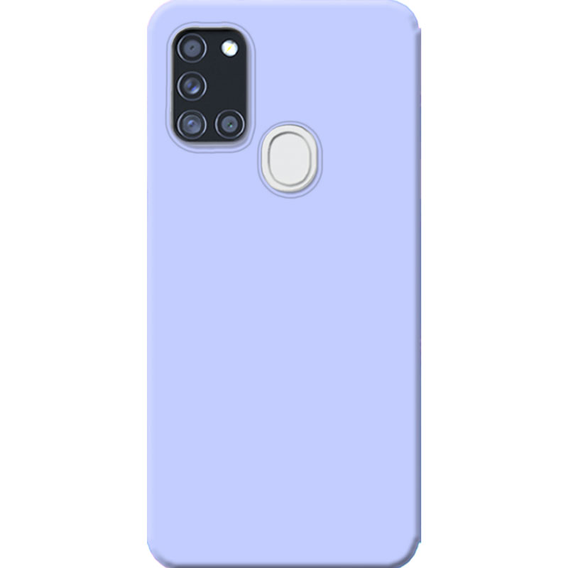 ΘΗΚΕΣ Samsung A21s Galaxy Back Cover Soft Silicone- Γαλάζιο