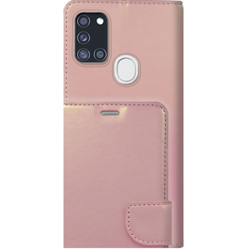 ΘΗΚΕΣ Samsung A21s Galaxy Book Wallet- Ροζ Χρυσό
